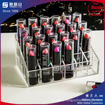 Cosmetic Makeup Organizer for Lipstick Brushes Bottles Clear Case Display Rack Holder